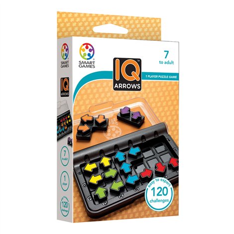 Smart Games - IQ Arrow, joc de logica cu 120 de provocari, 7+ ani, editie internationala - imagine 5